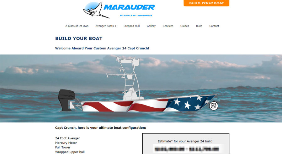 Marauder Marine Boat Quoter